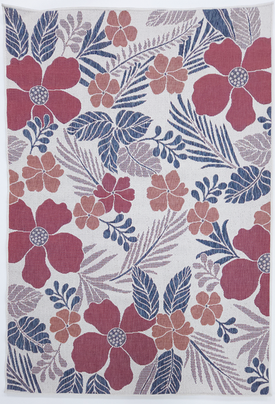 Flora 1136 Ecru S. Navy RED