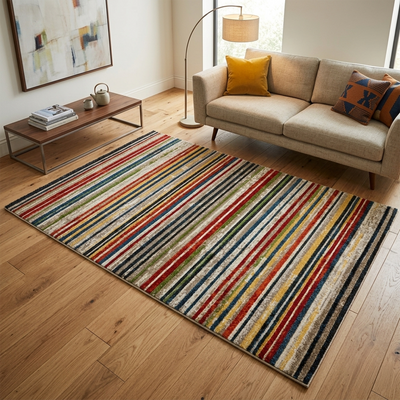 Frisee Rug 191 BEIGE/BLUE