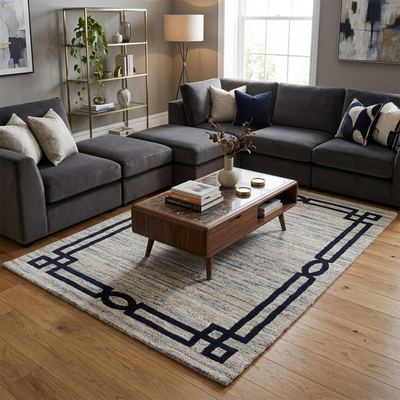 ASTANA 263 NAVY/CREAM