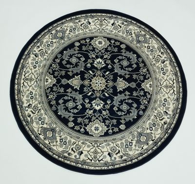 Ottoman 4379 NAVY/NAVY (Round)