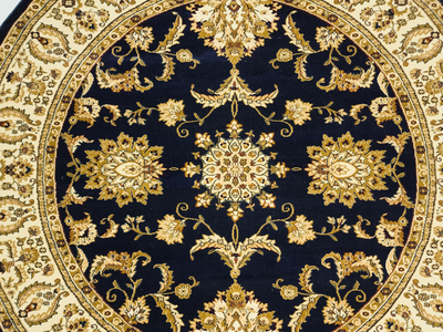Ottoman 504 NAVY/NAVY (Round)