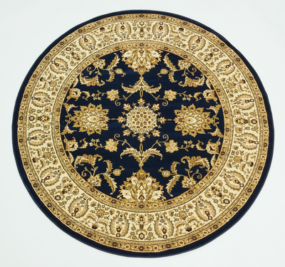 Ottoman 504 NAVY/NAVY (Round)