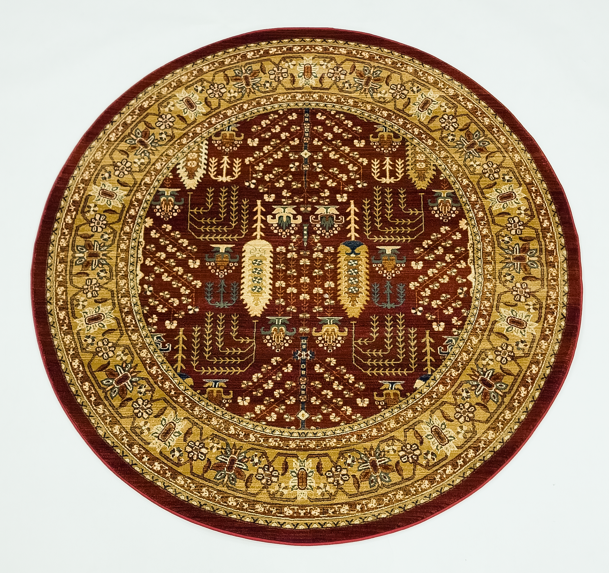 Ottoman 506 RED/RED (Round)