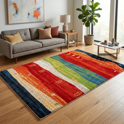 Frisee Rug 742A Red Terra