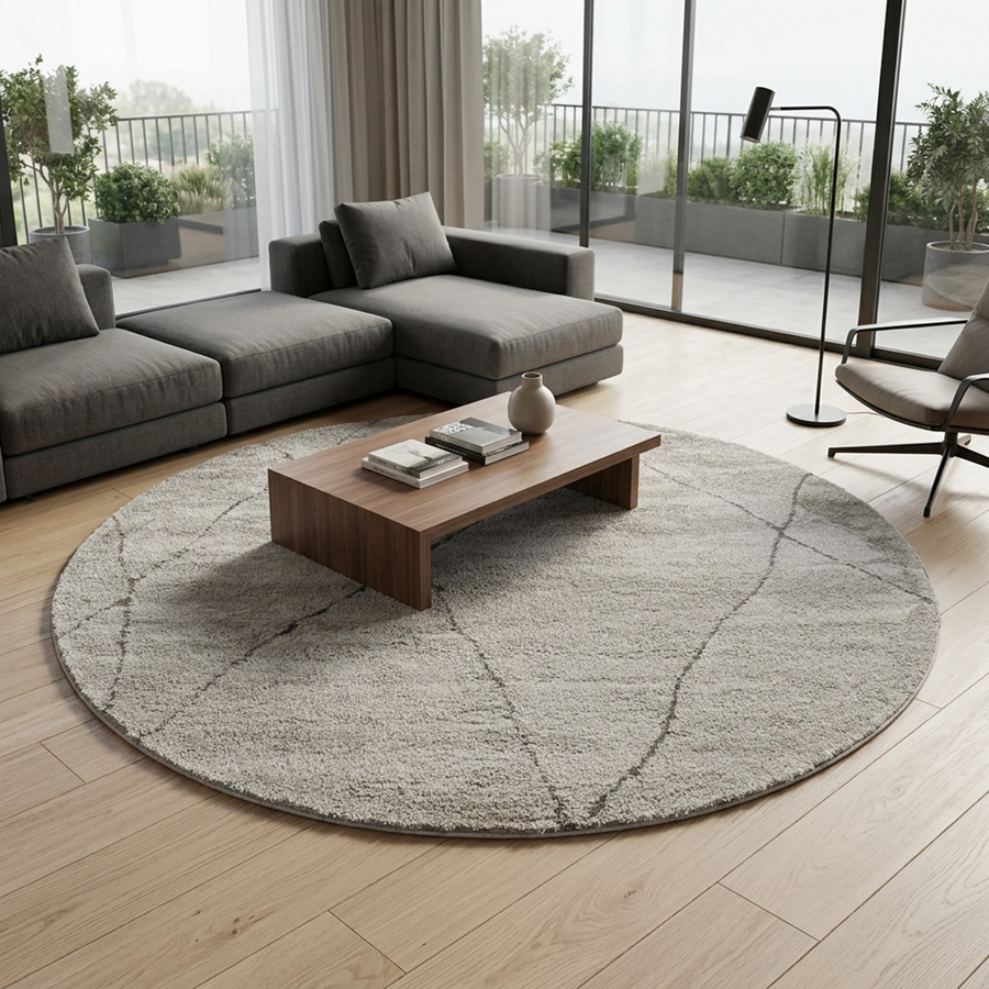 IDEAL SHAGGY 78541 370 BEIGE (ROUND)