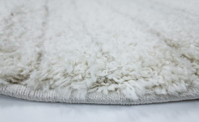 IDEAL SHAGGY 80409 360 CREAM (ROUND)