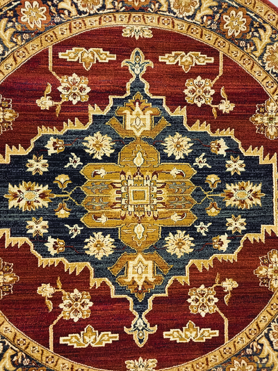 Ottoman 8583 RED/RED (Round)