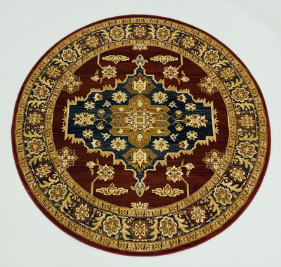 Ottoman 8583 RED/RED (Round)
