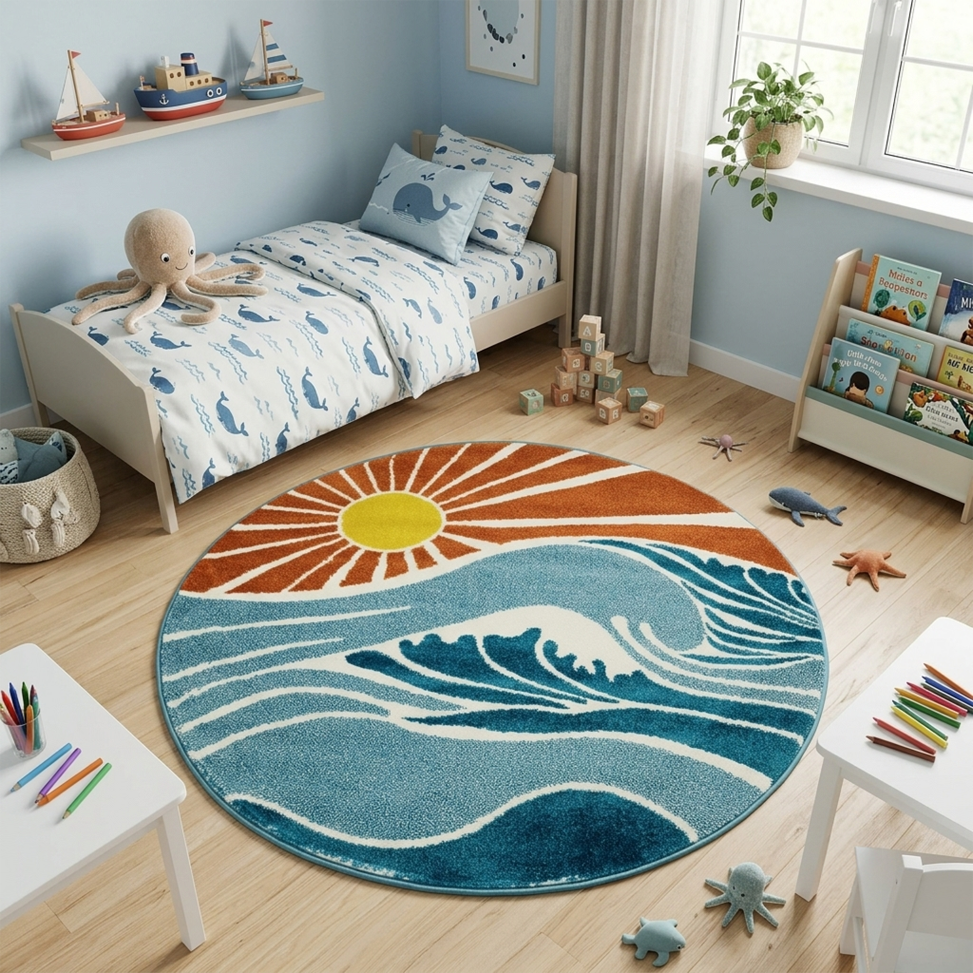 SUNDEA 858 CREAM/ORANGE (Round)