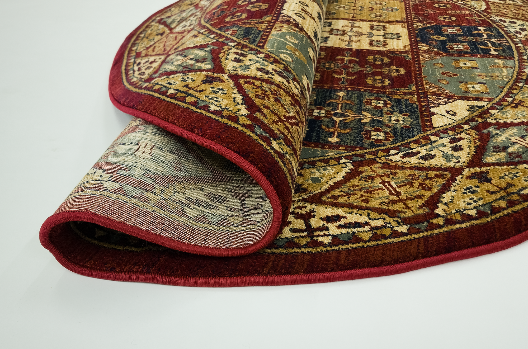 Ottoman 9543 RED/RED (Round)