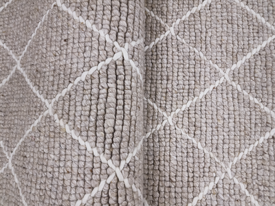 ARGYLE DIAMOND BEIGE-WOOL & POLYESTER