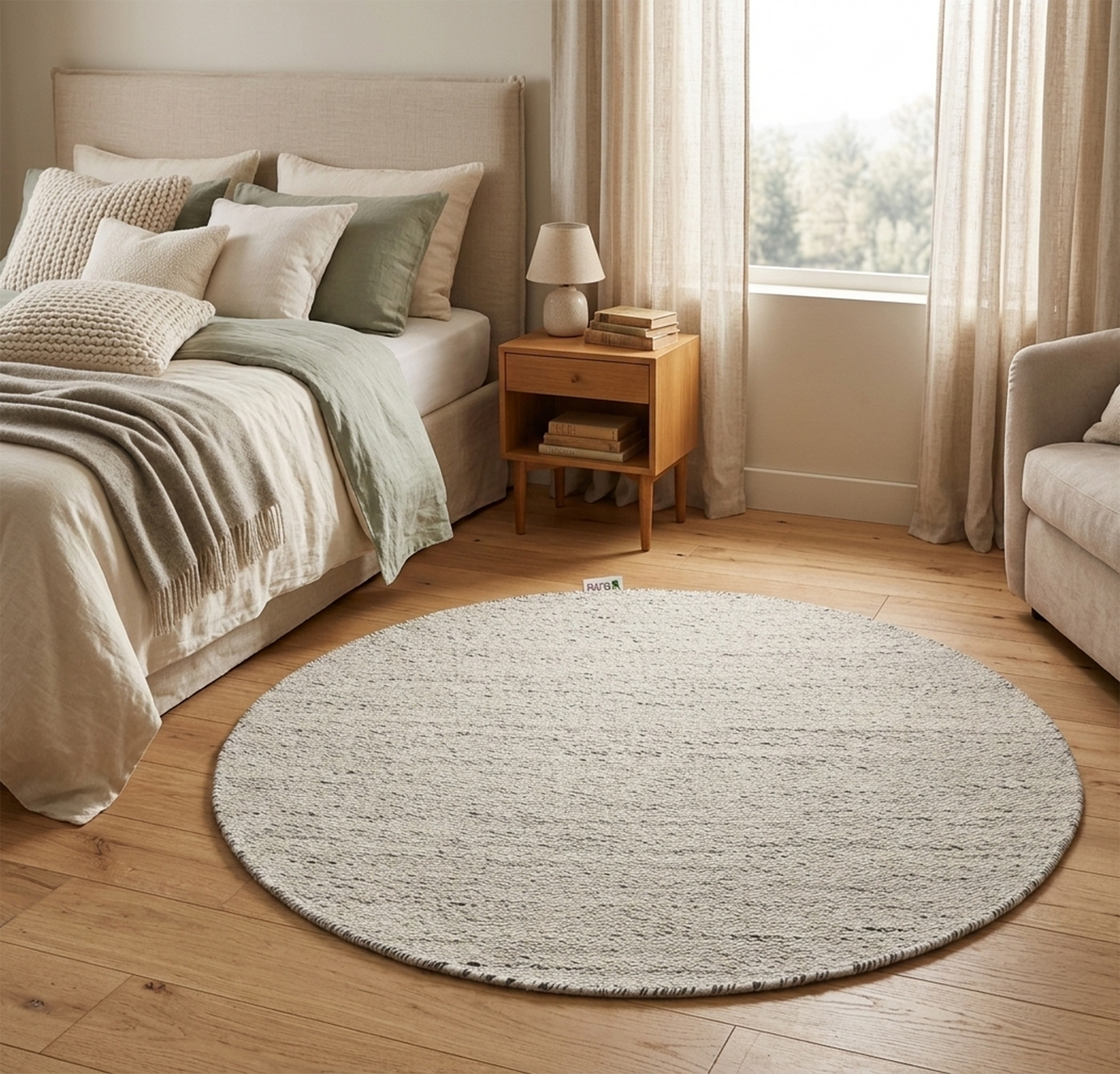 ASTRID IVORY NATURAL - WOOL & COTTON