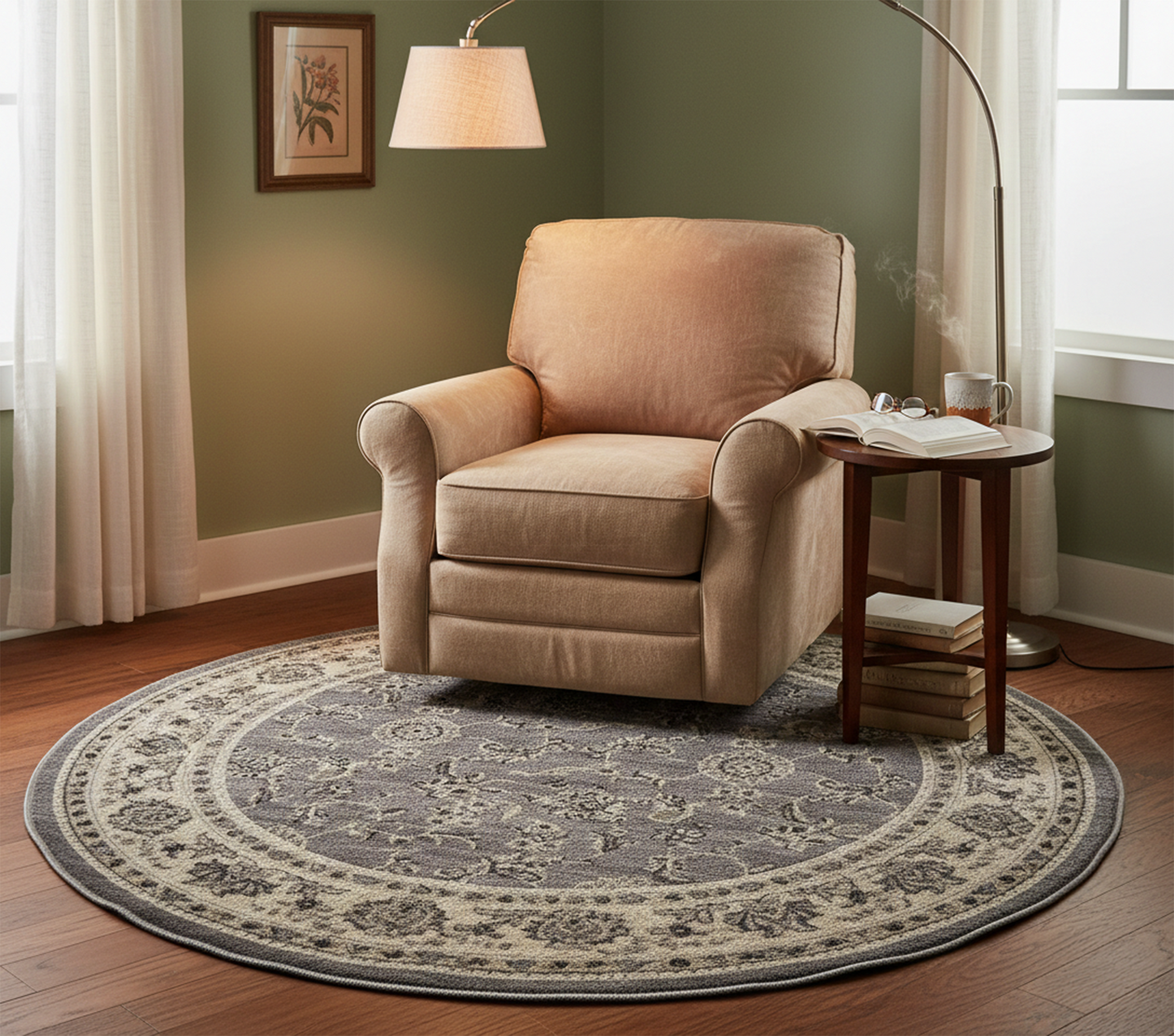 Alexa 1691 Grey Cream (Round)