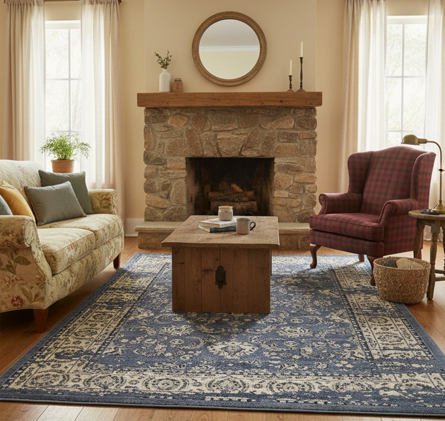 Alexa 6408 BLUE/CREAM