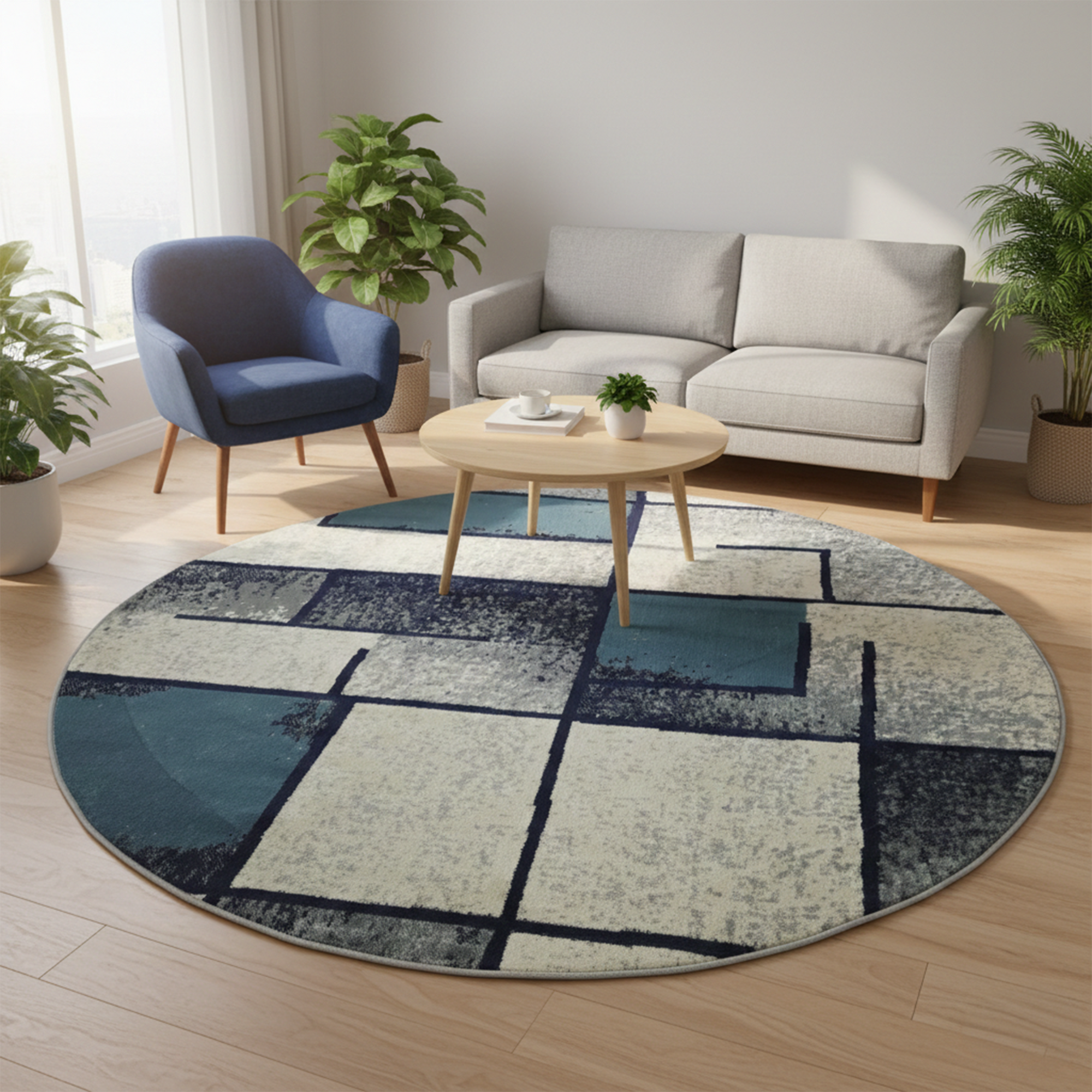 Alexa 814 GREY/BLUE (ROUND)