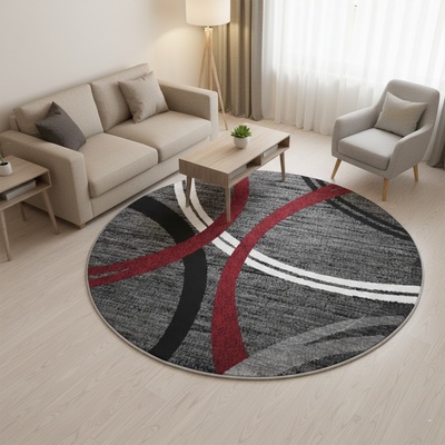 Alexa 815 DARK GREY/RED (ROUND)