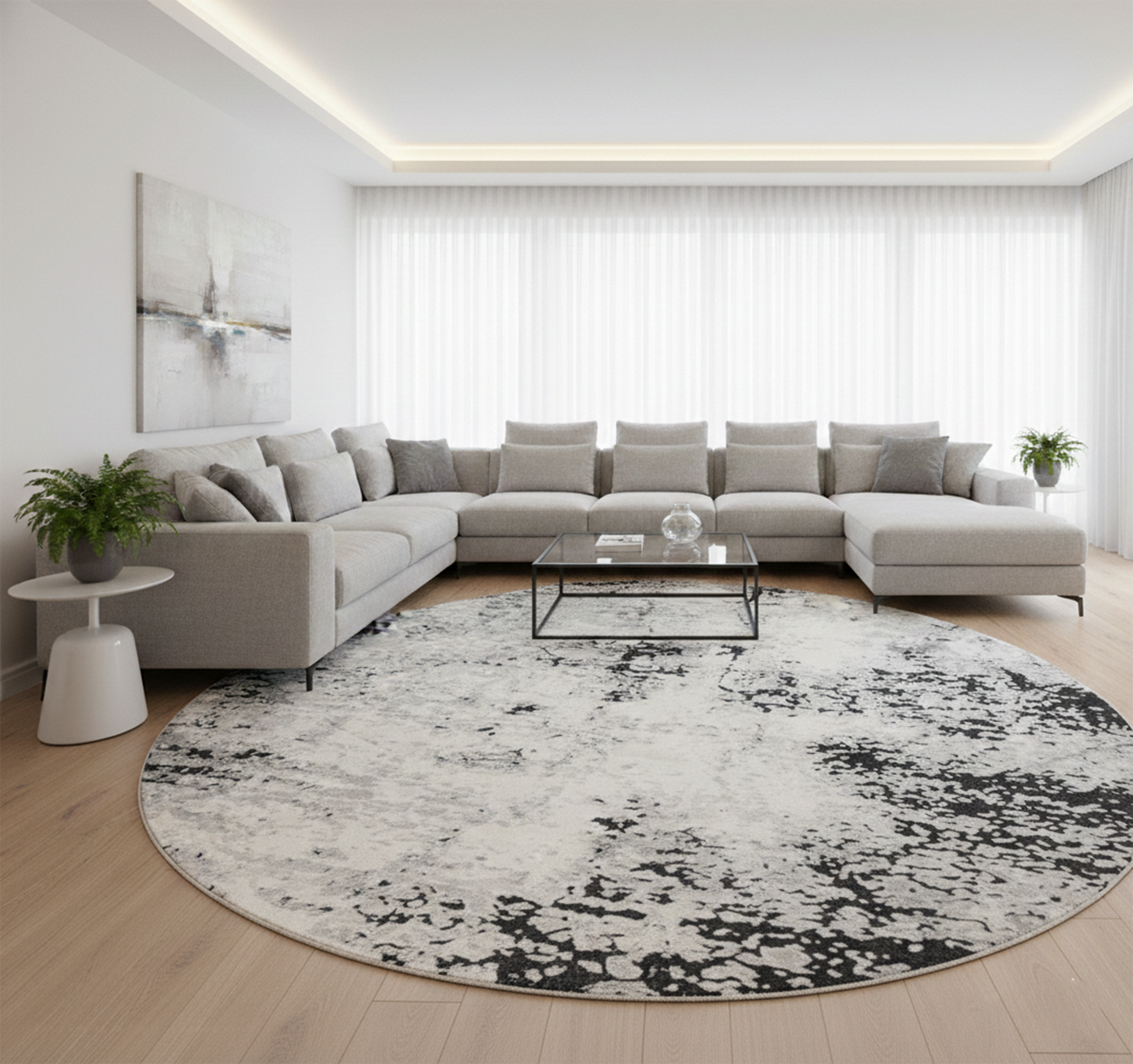 Boho 258 CREAM/ANTHERCITE(ROUND)