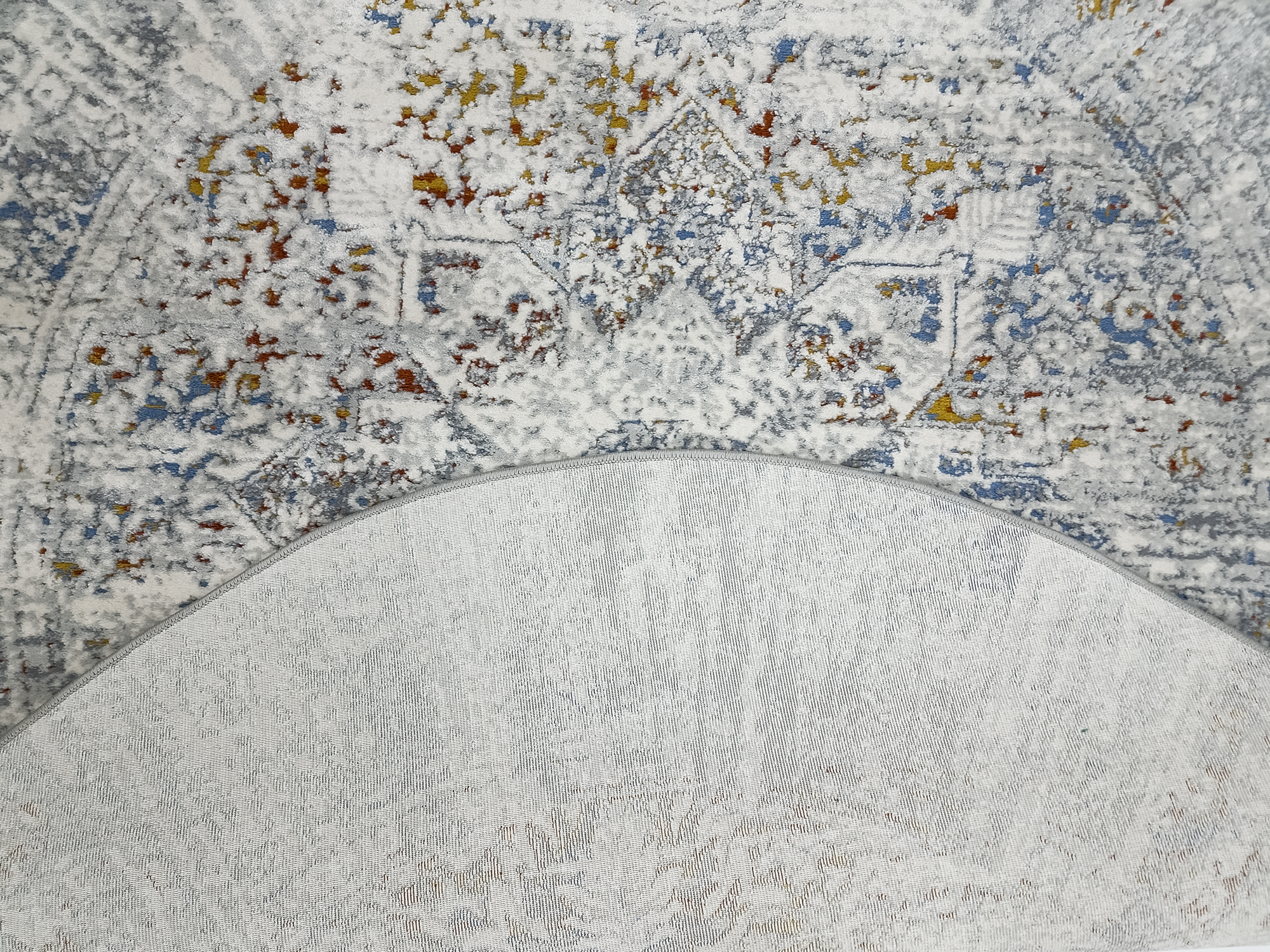 Boho 524B L.GREY/MULTI (ROUND)