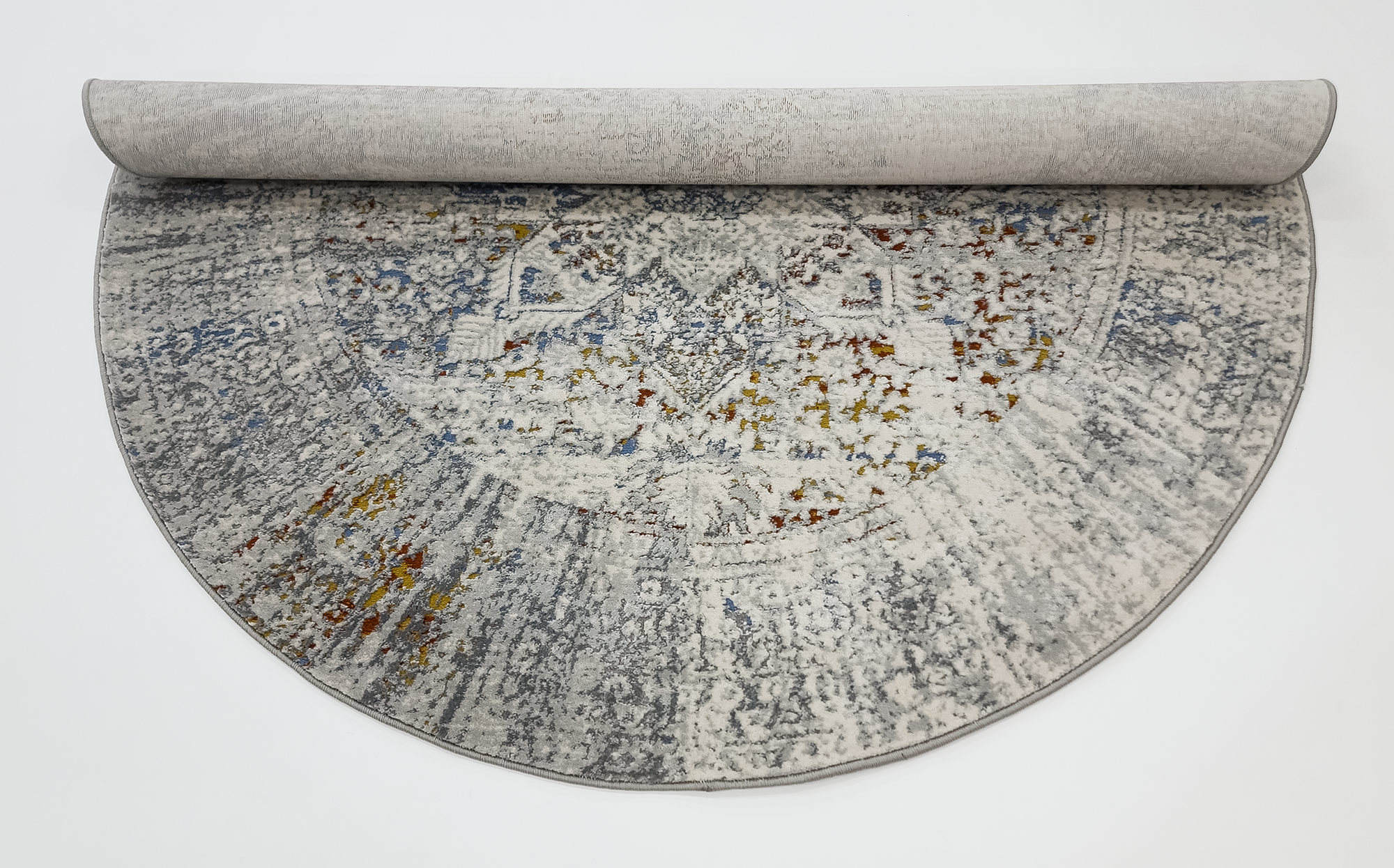 Boho 524B L.GREY/MULTI (ROUND)