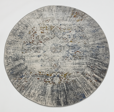 Boho 524B L.GREY/MULTI (ROUND)