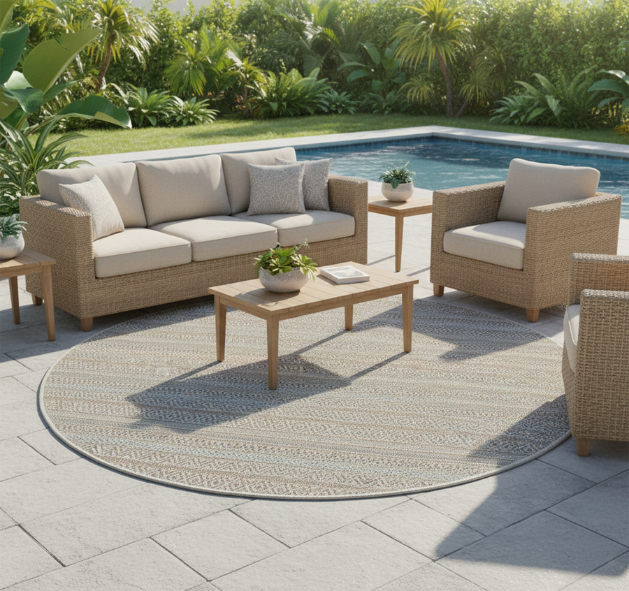 Byron 3820 M.ORANGE AQUA Cream L.Beige / M.ORANGE AQUA (Round)