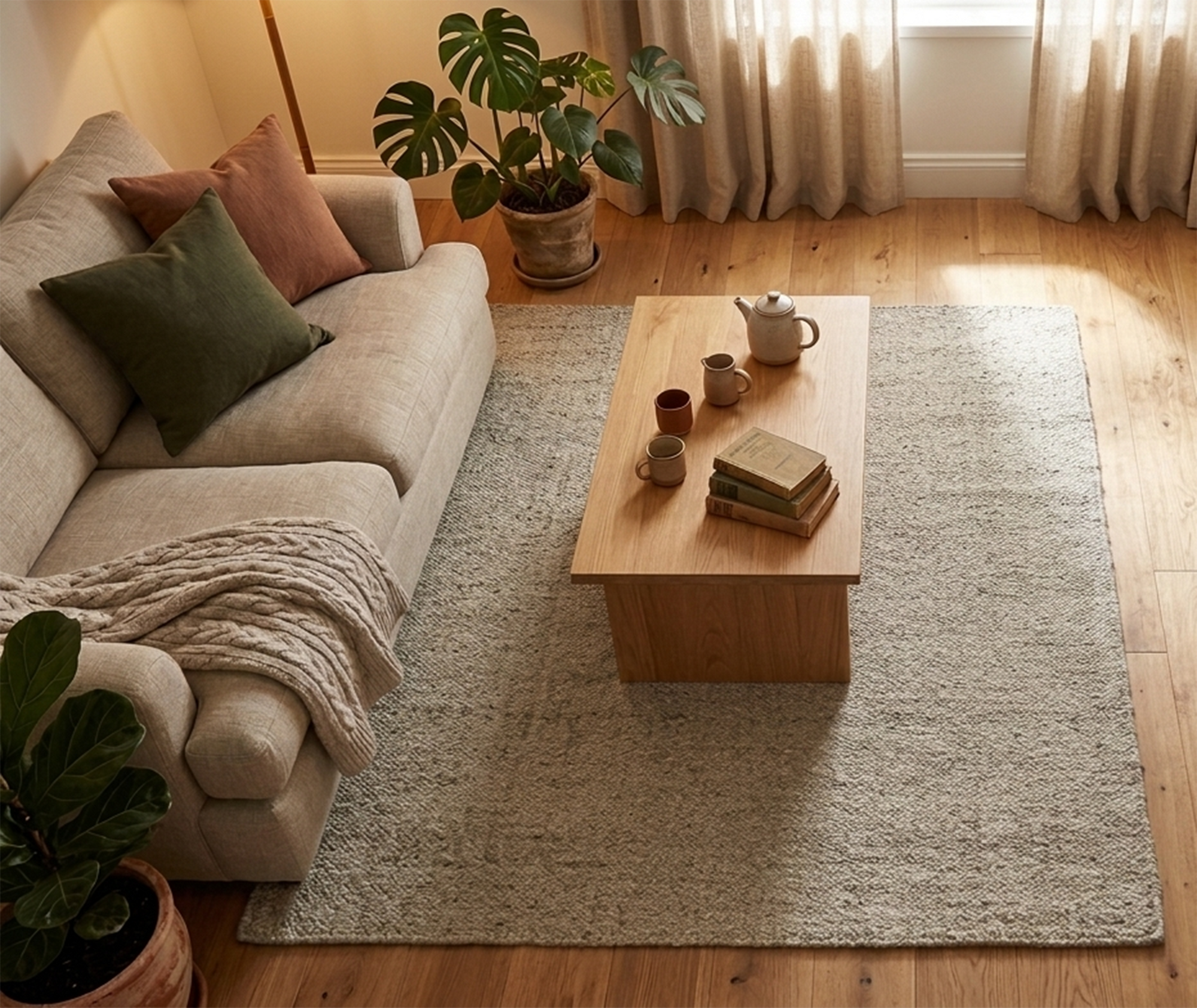 ASTRID DESERT BEIGE - WOOL & COTTON