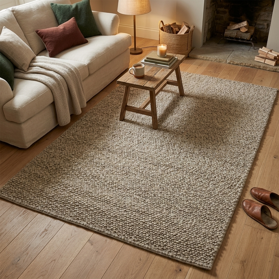 Fish eye -Stonewall (Wool rug)