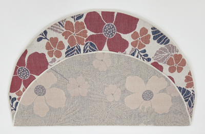 Flora 1136 Ecru S. Navy RED (Round)