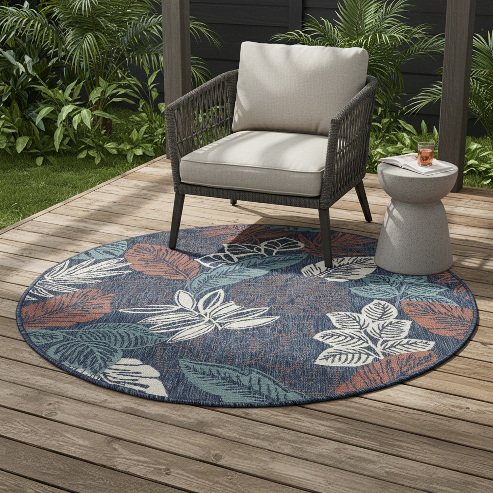 Flora 1111 S. Navy Ecru S.AQUA (Round)