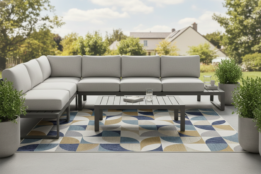 Flora 1113 Ecru S. Navy S.AQUA