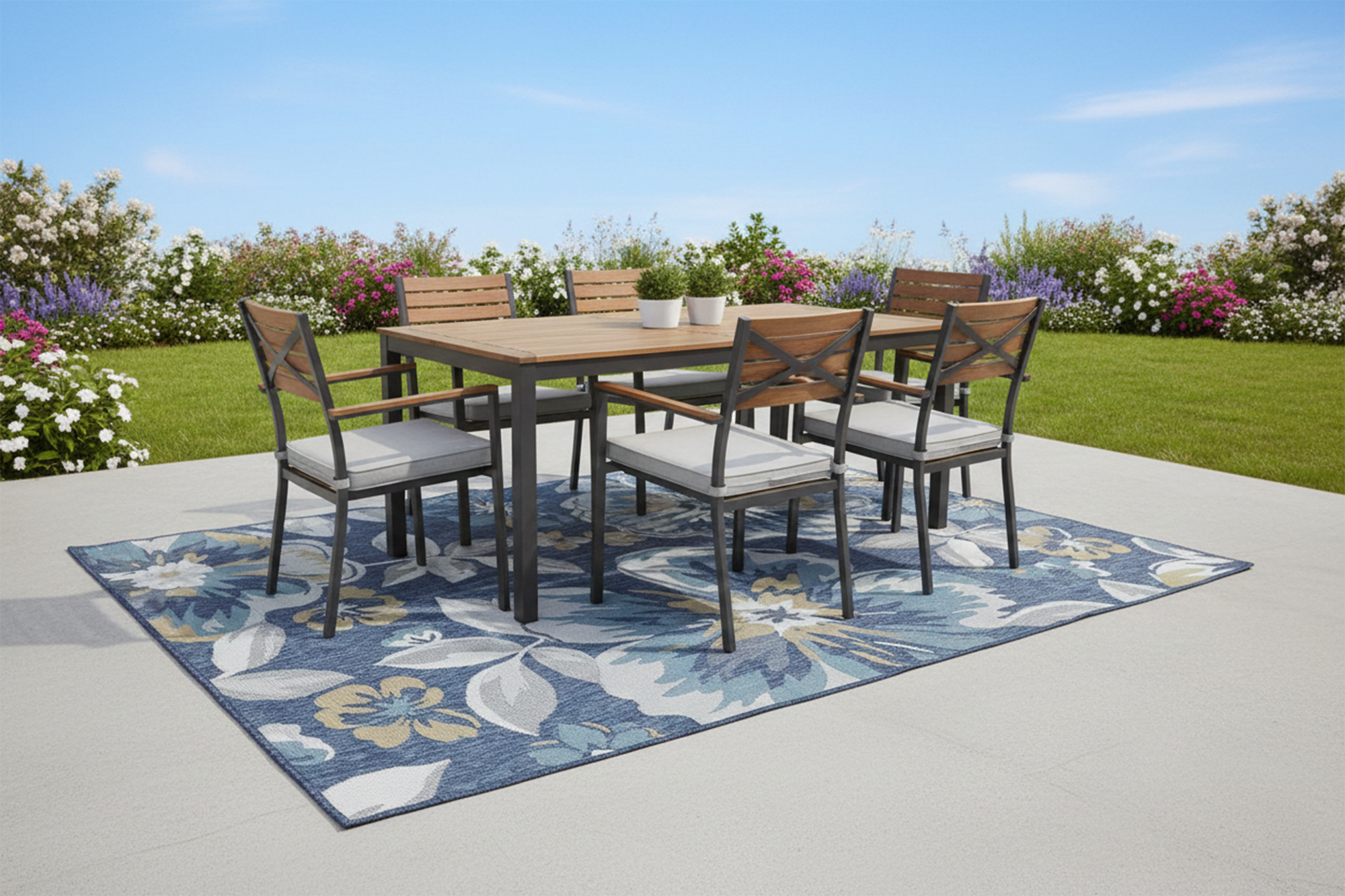 Flora 1137 S.NAVY ECRU /S.AQUA