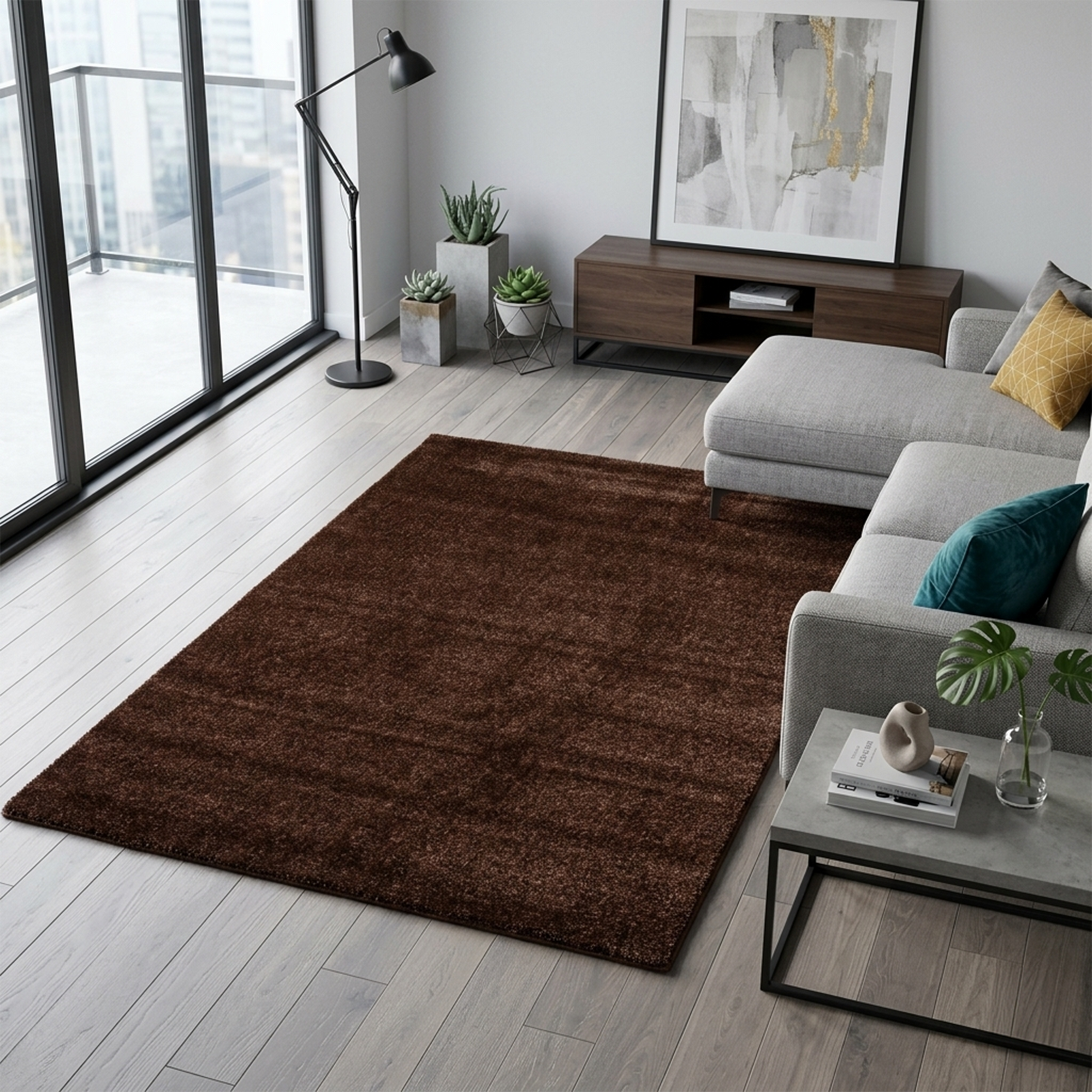 Frisee Plain Brown