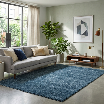 Frisee Plain Mix Blue