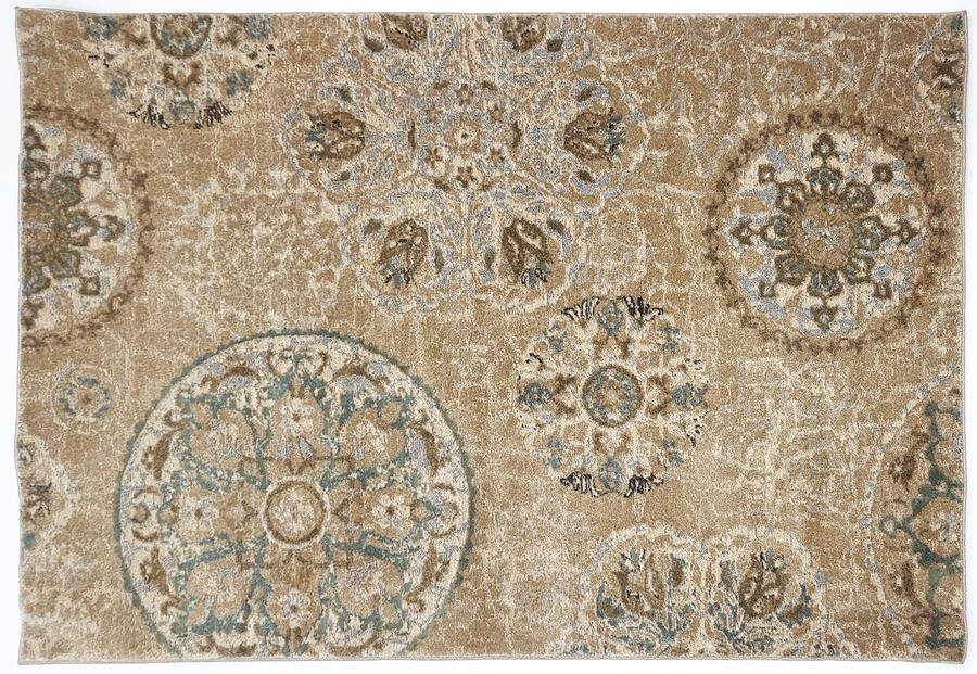 GENESIS 140X200 208 BEIGE BLUE