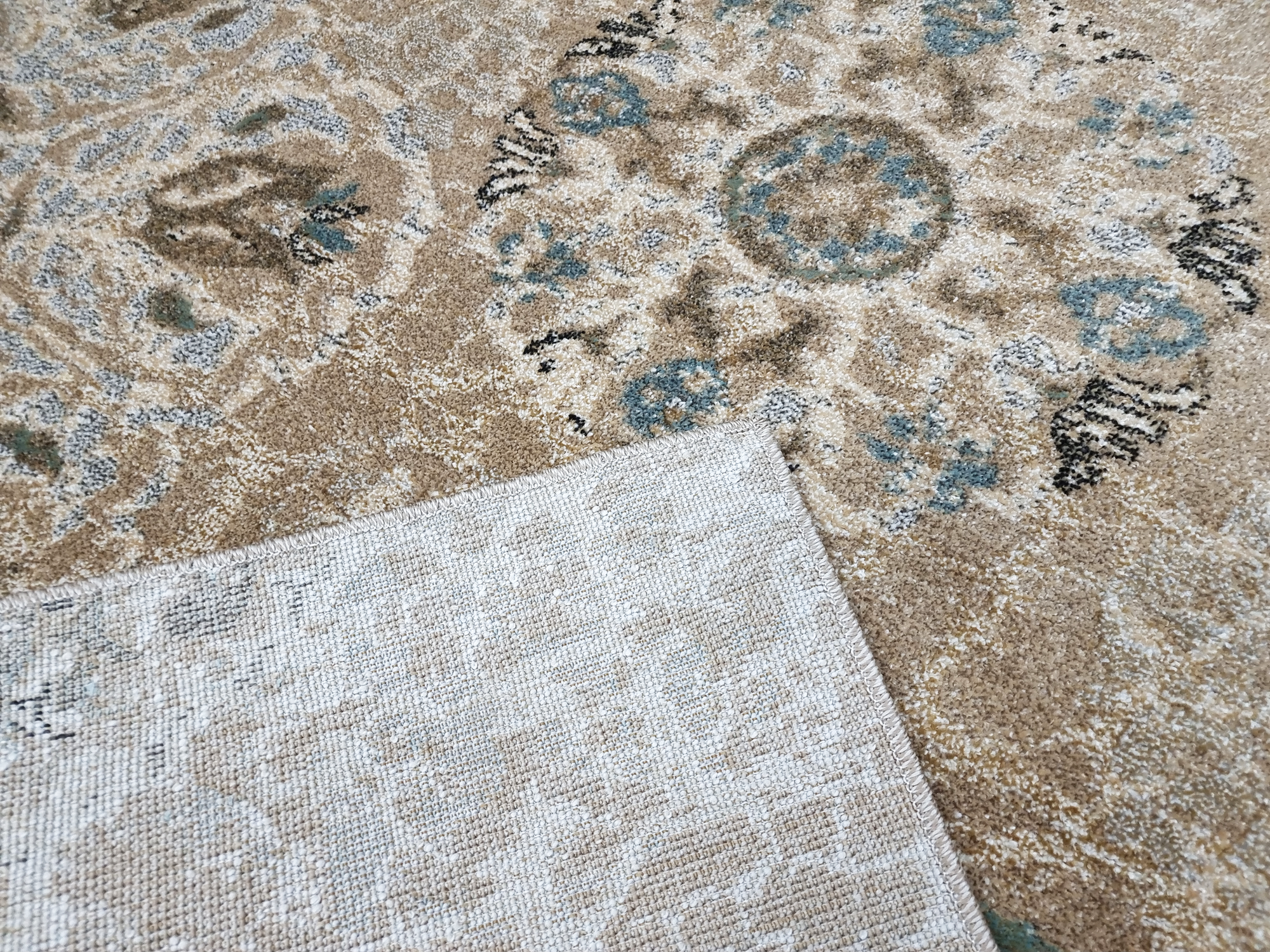 GENESIS 140X200 208 BEIGE BLUE