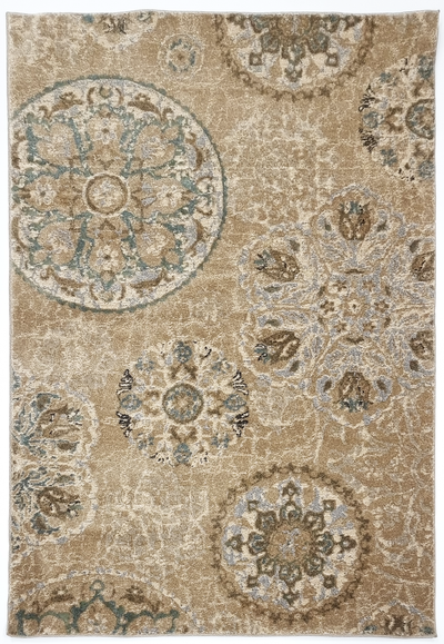 GENESIS 140X200 208 BEIGE BLUE