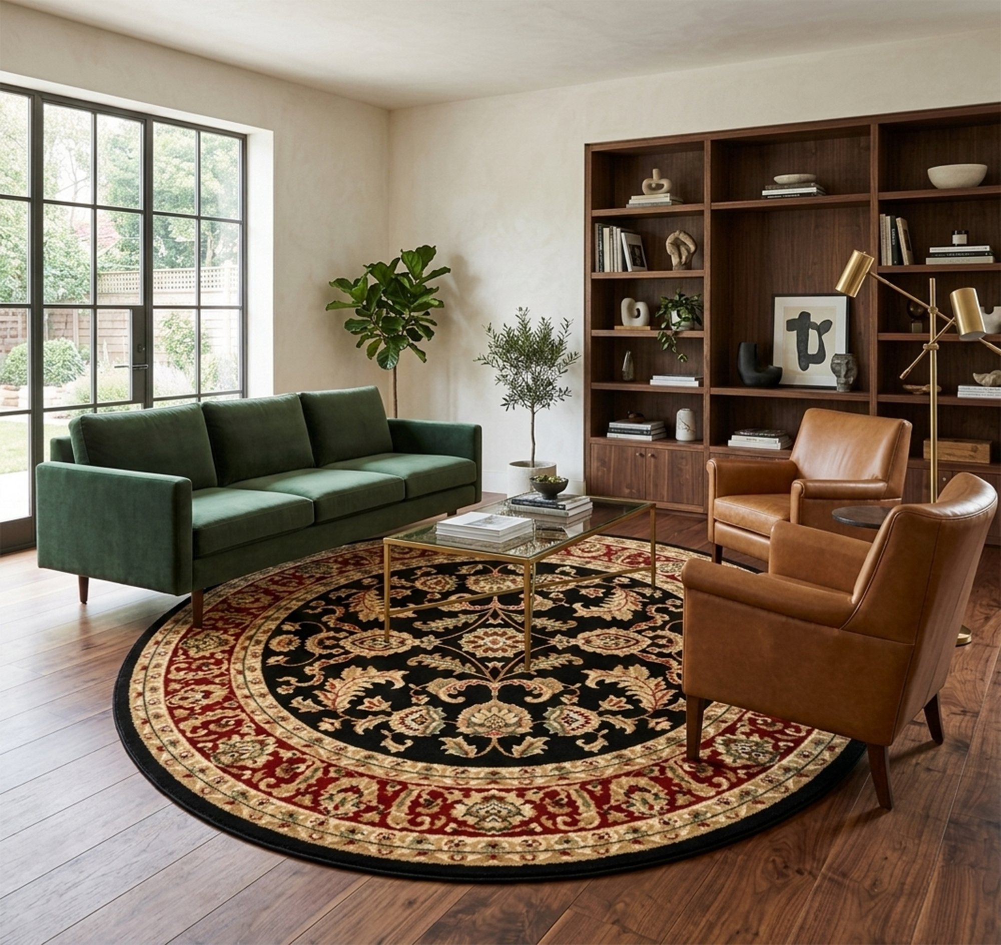 Julian 5 Black/Red (Round)