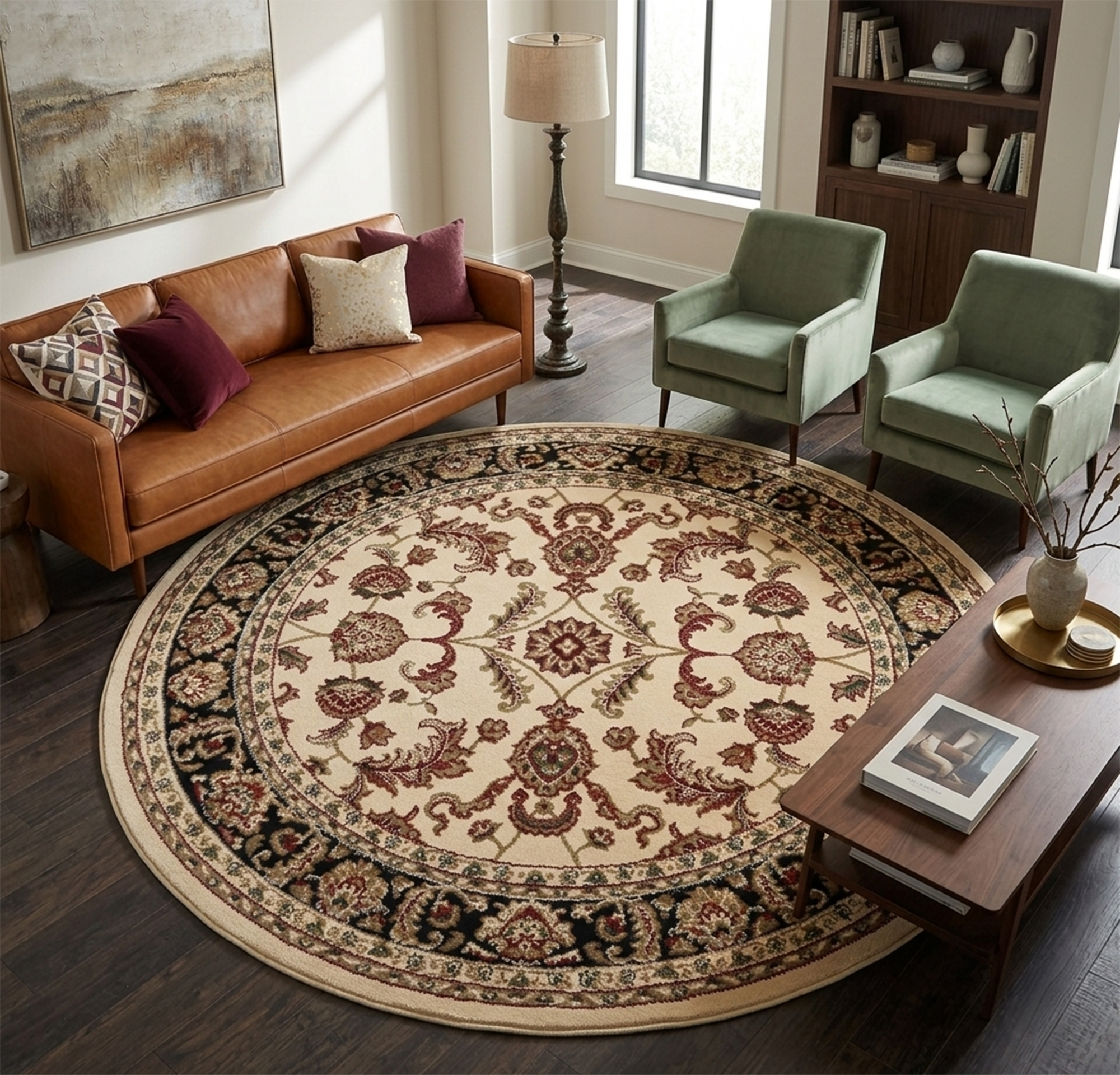 Julian 5 Cream/Black (Round)