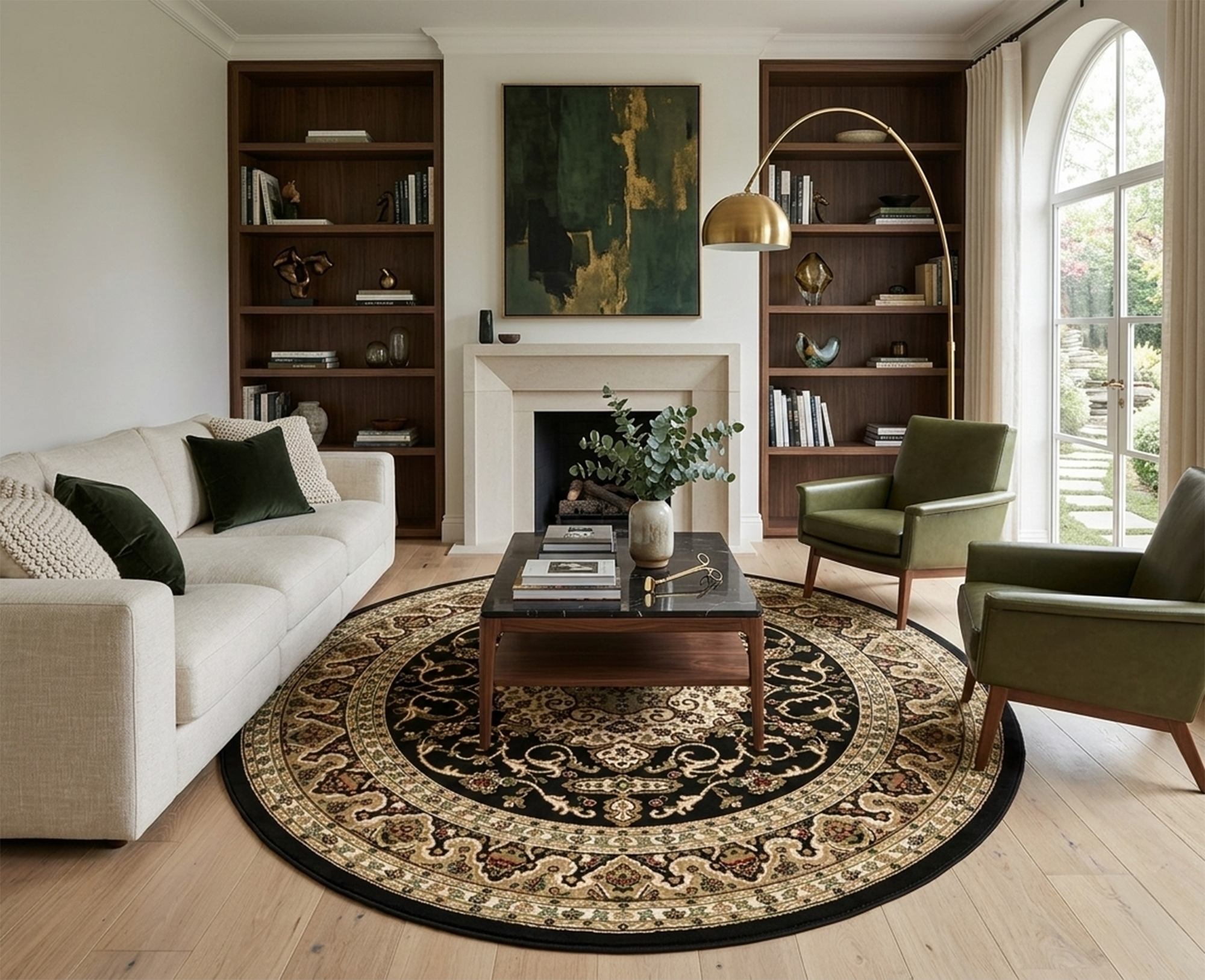 Julian 6 Black (Round)