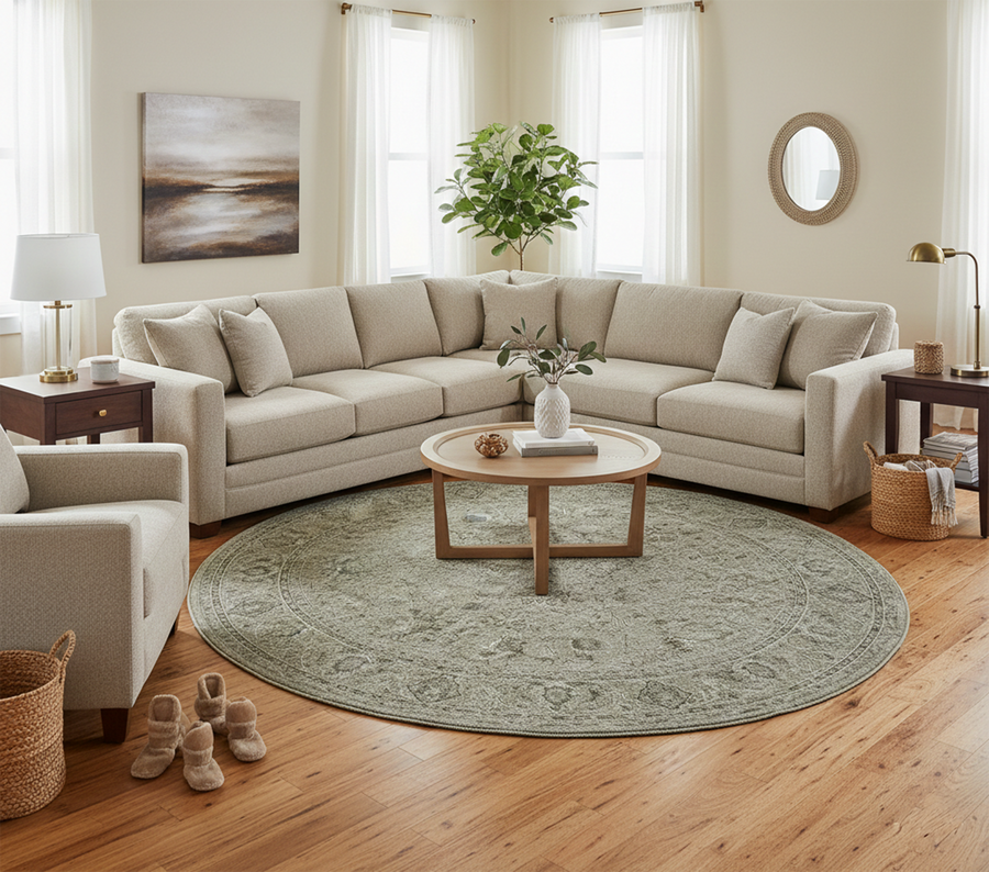 ROSALIE LD260A LIGHT GRAY (Round)