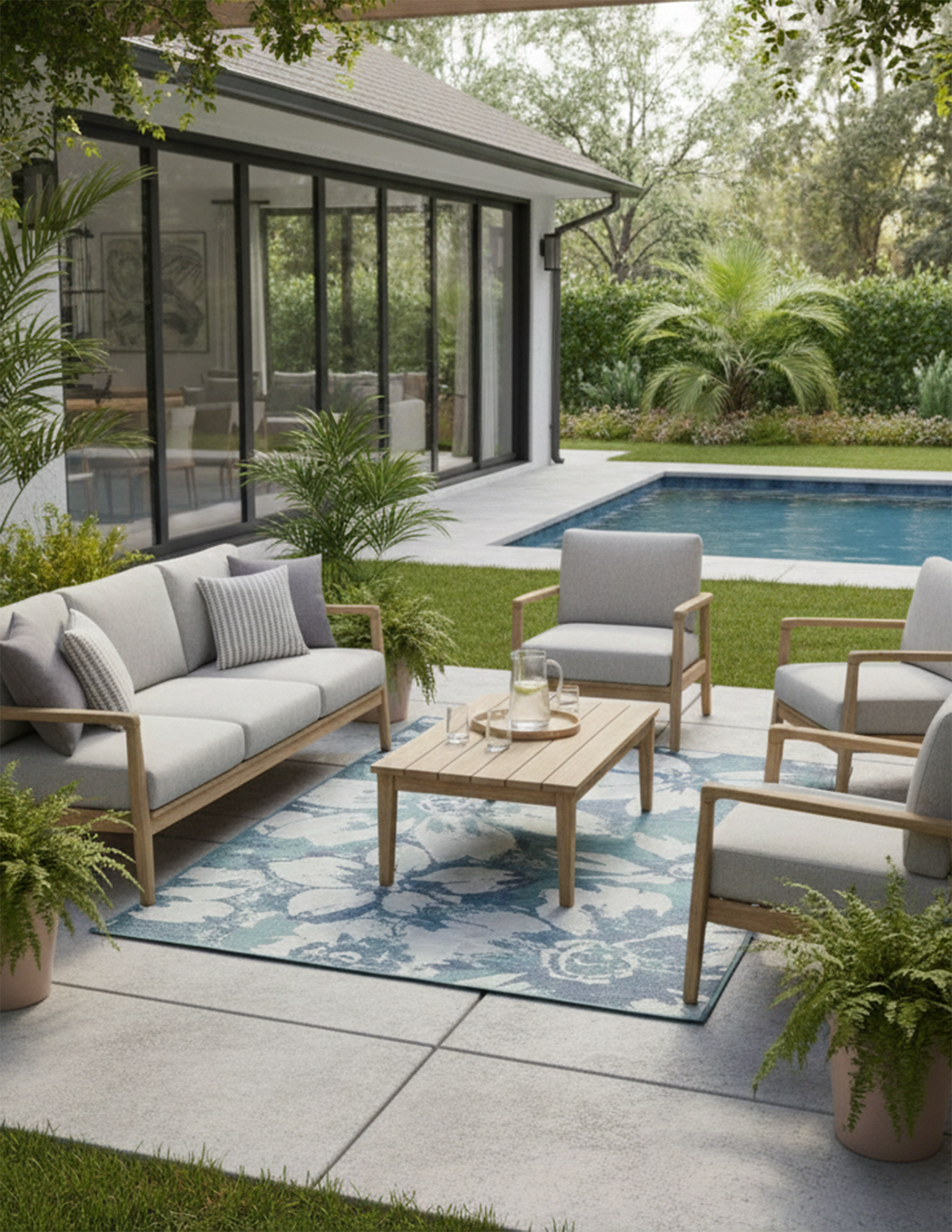 LUSH 1173 S. Aqua Ecru S.NAVY