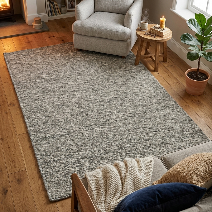 Lucia cement (Wool Rug)