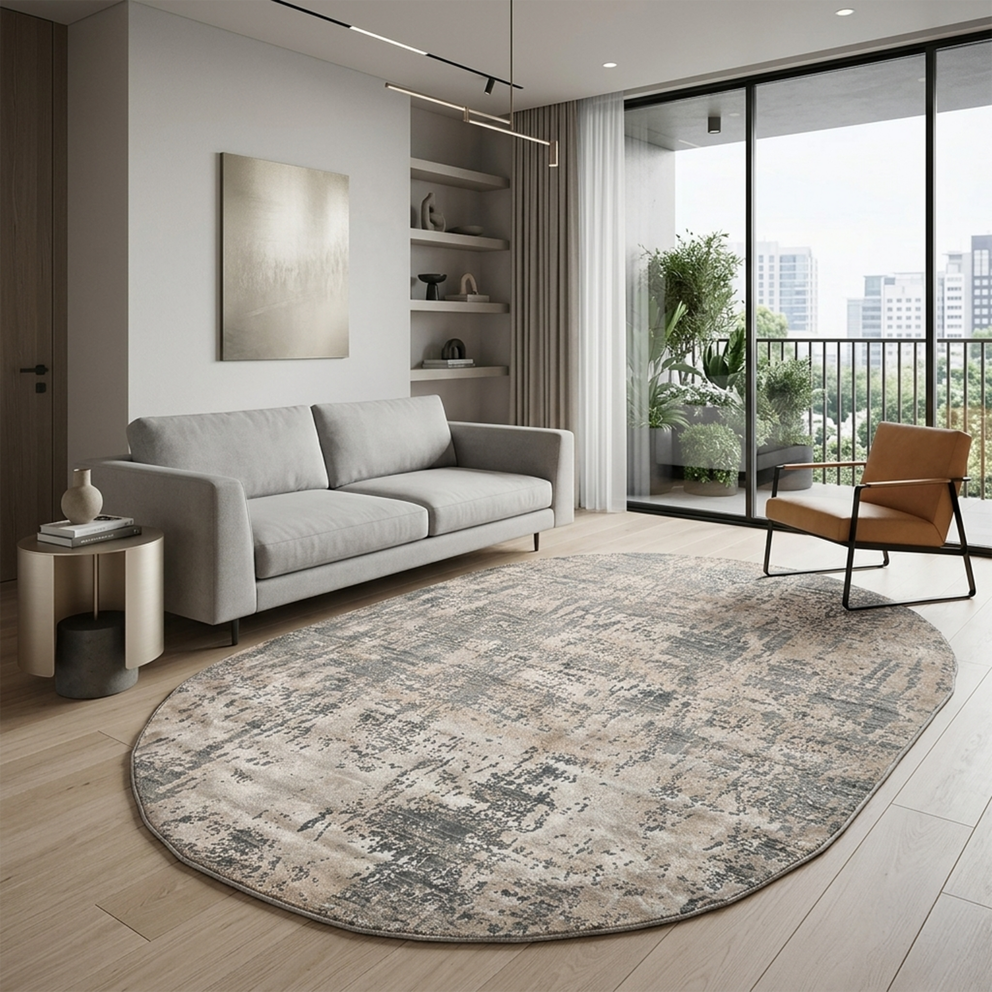Madrid 9022 BEIGE/GRI (Oval)