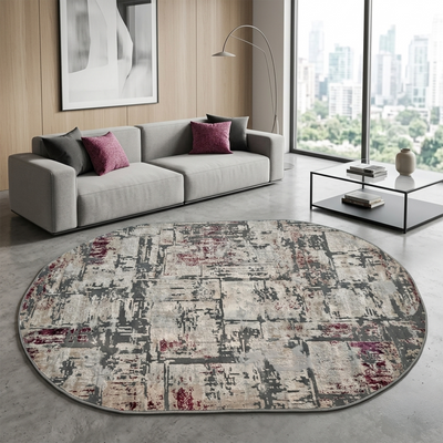 Madrid 9556 BEIGE/LILA (Oval)