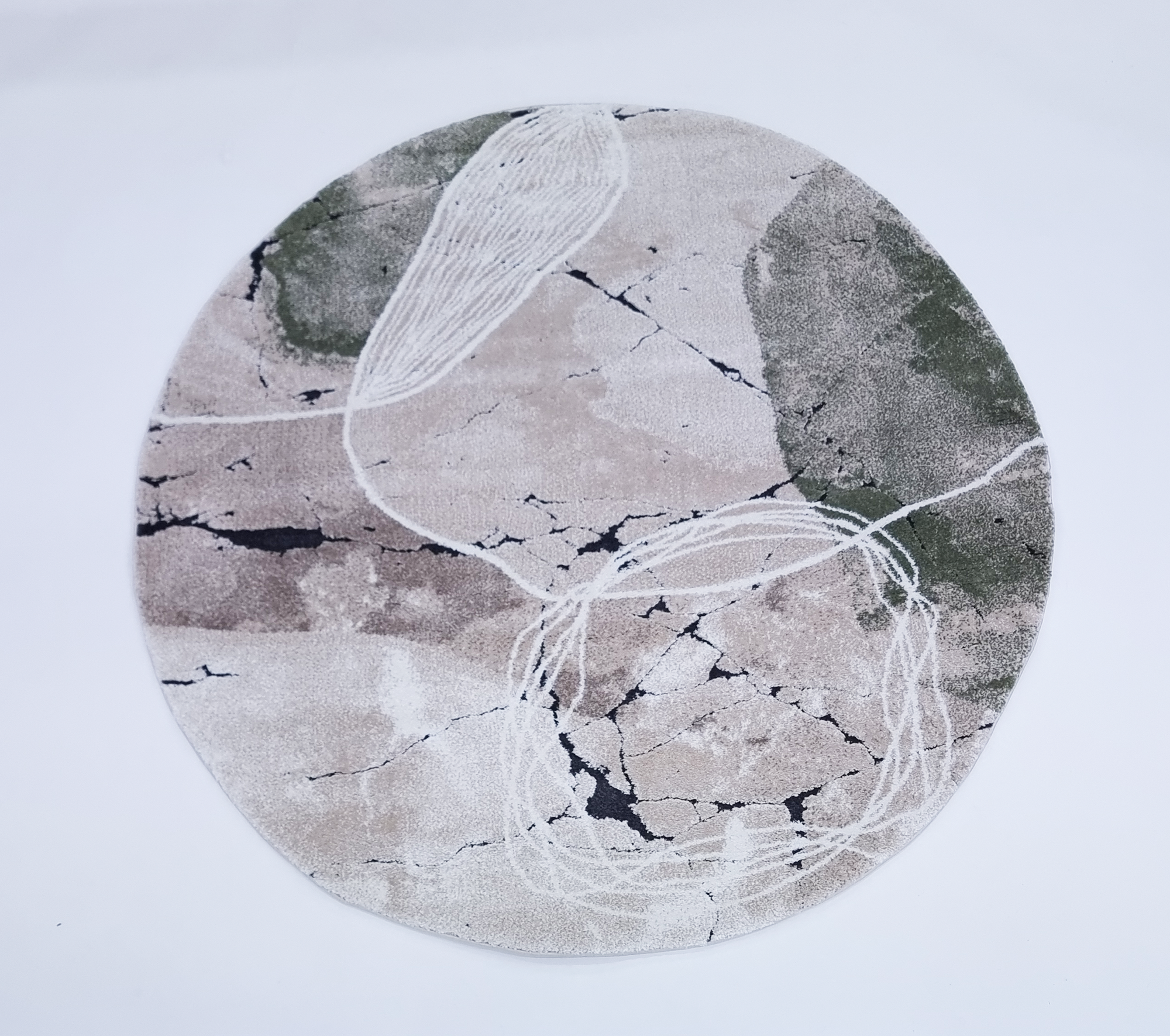 NIRVANA 2784 GREEN/CREAM (ROUND)