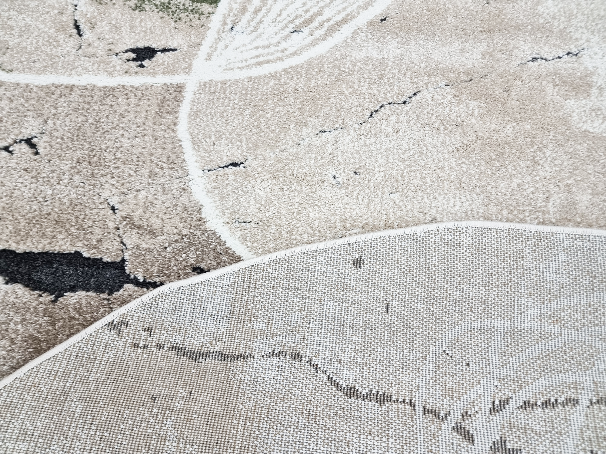 NIRVANA 2784 GREEN/CREAM (ROUND)