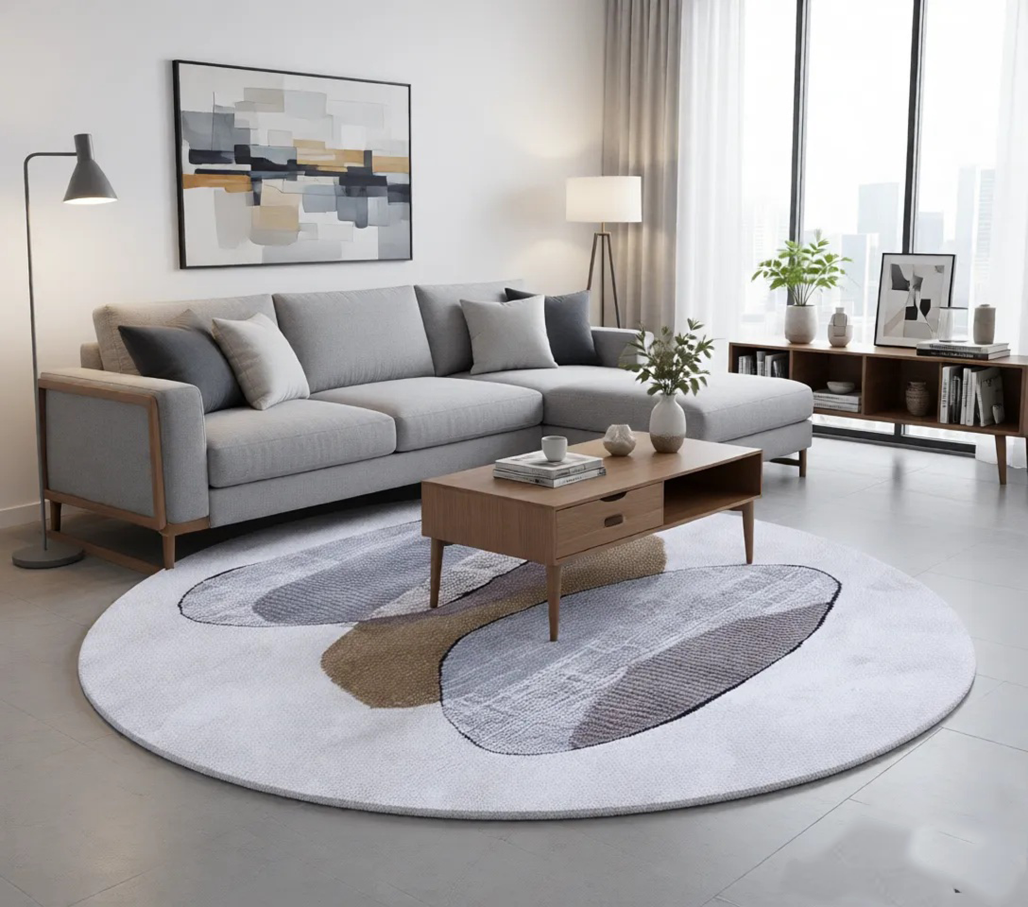 NIRVANA 2929 GREEN/CREAM (ROUND)