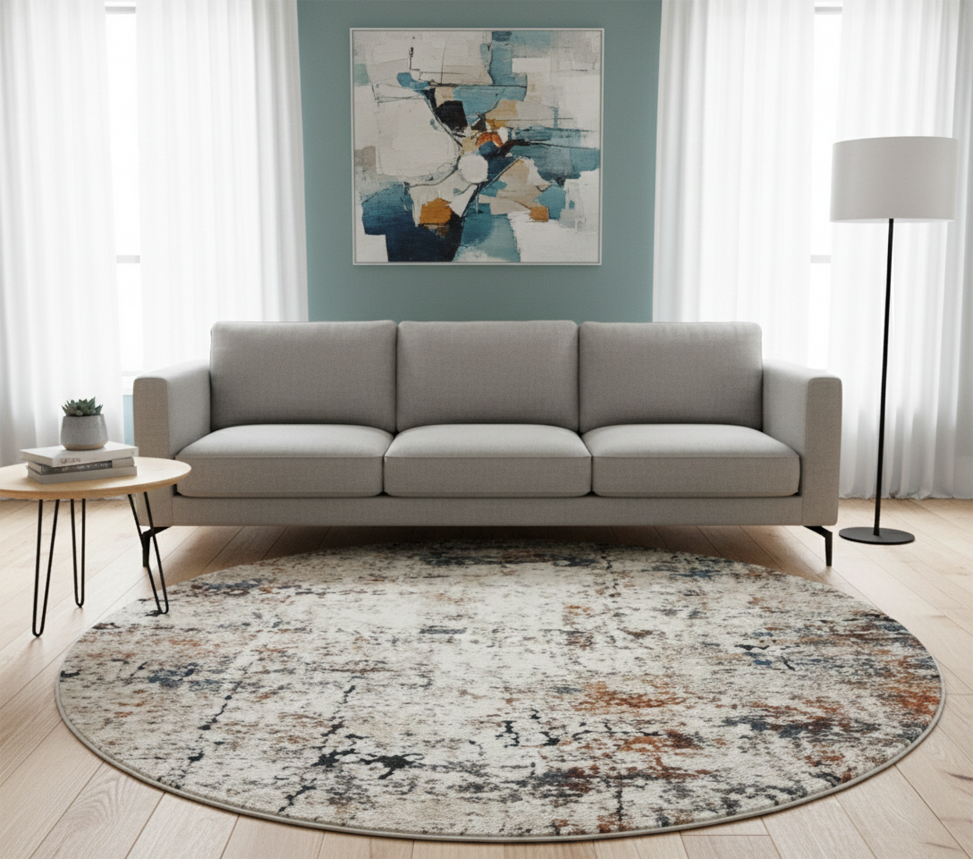 NIRVANA 250 BLUE/CREAM (Round)