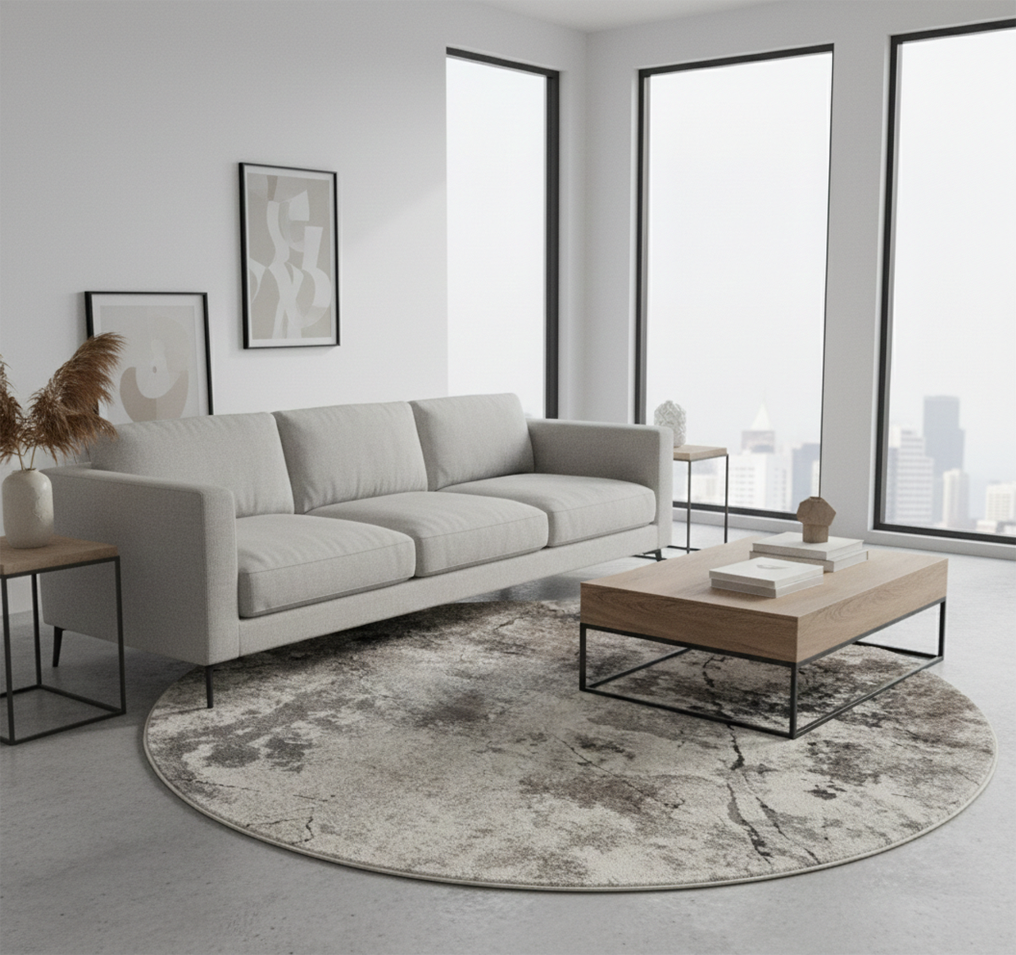 NIRVANA 917 D.GREY/CREAM (Round)