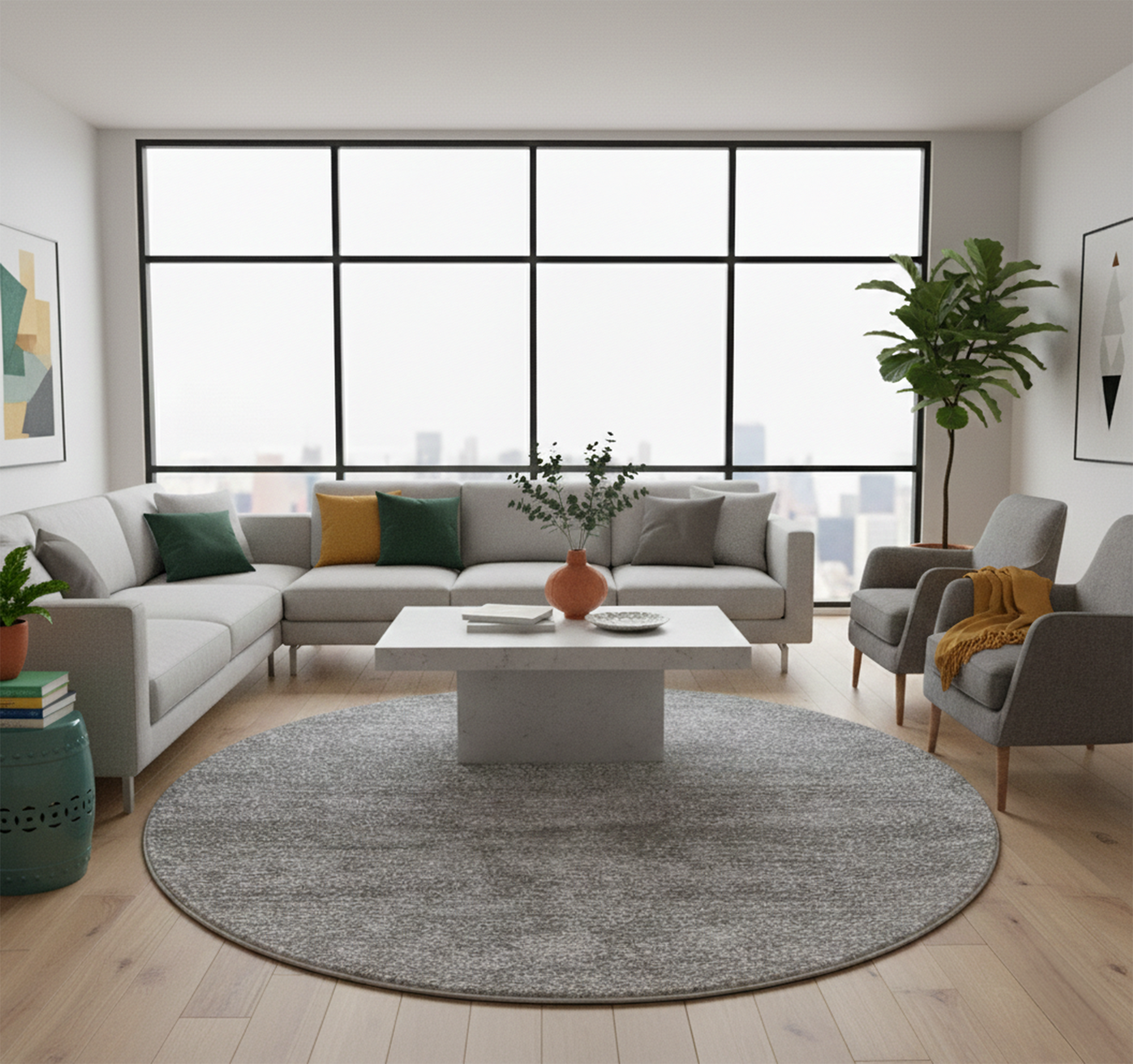 OASIS 225 GREY/KEMIK (Round)